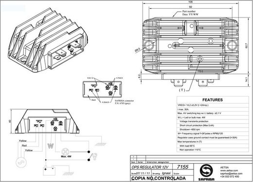 Lombardini 12V-Regler Gegenphasenregler