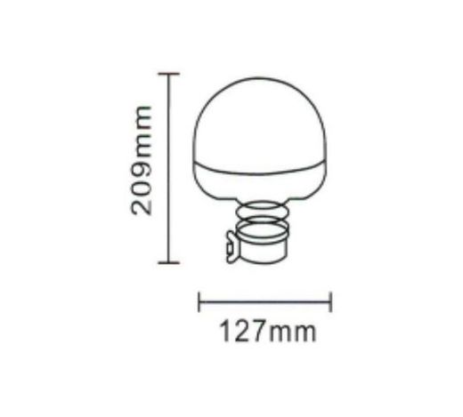 Rotativo de LED 12/24v flexible con homologación R65 GF-35LEDS