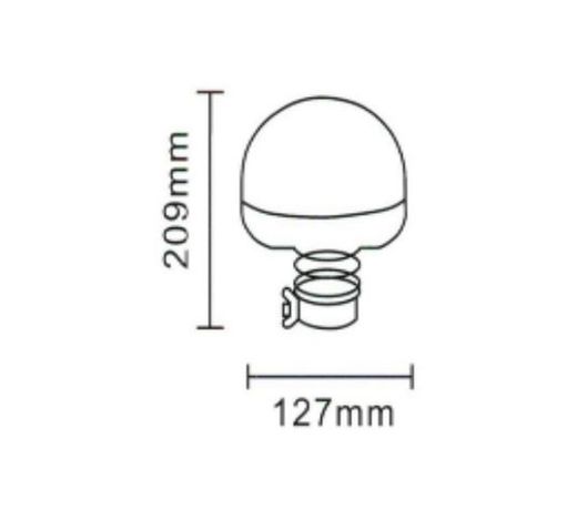 Rotierende LED 12/24V flexibel