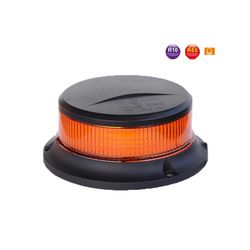 Gelbe LED-Drehleuchte mit R65-Zulassung, Magnetanschluss, festem Anschluss und Zigarettenanzünderanschluss GF-54LEDS