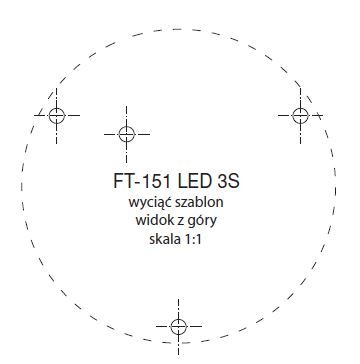 Rotativo led fijo ámbar