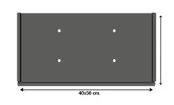 Halterung für Gefahrguttafel 40x30