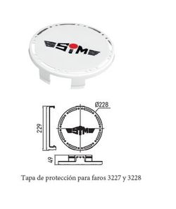 Weiße Schutzhülle für Sim 3227 oder 3228 Scheinwerfer