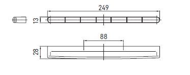 Dritte Bremsleuchte LED 24V rot