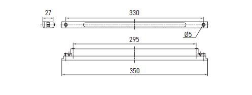 Tercera luz de freno led 24v color rojo