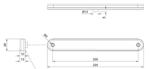 Dritte LED-Bremsleuchte mit Klebeband
