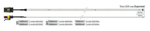 Tira De Led De 6m 24v Con Superseal